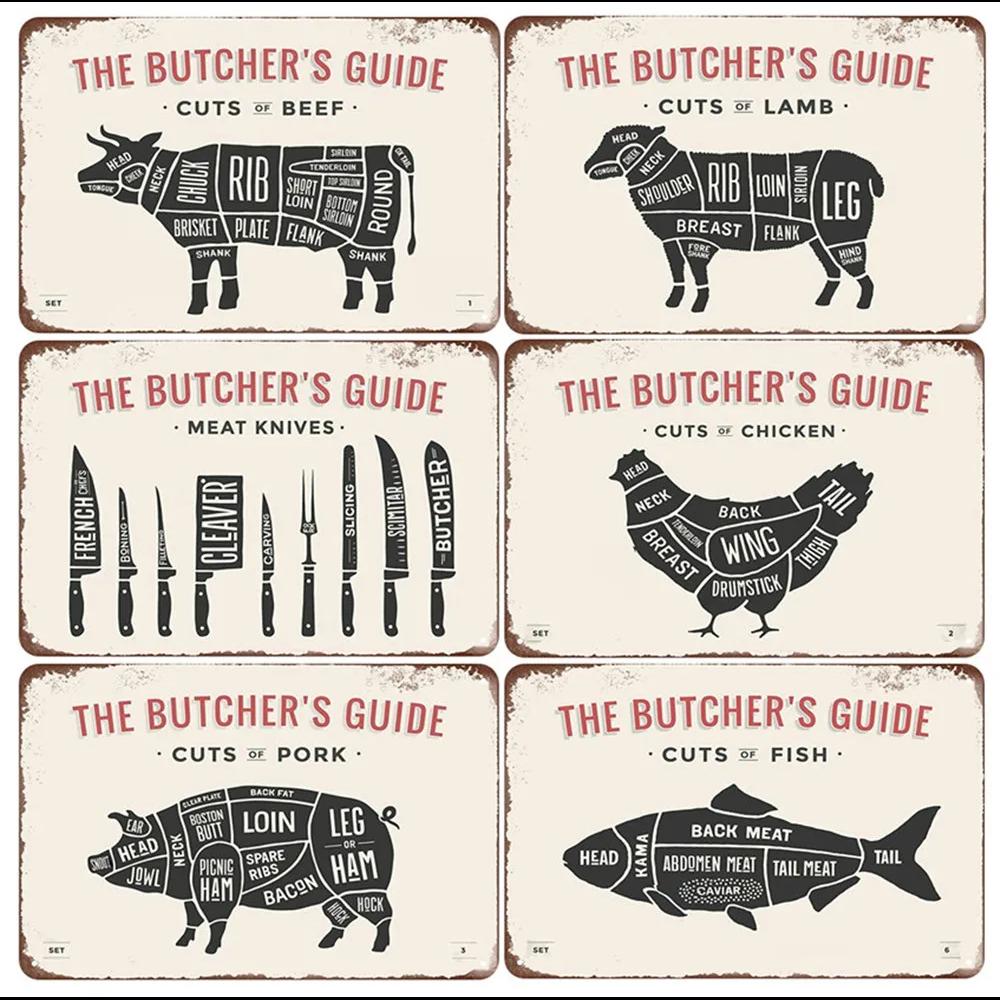 Vintage Butchers Guide Cuts of – Sustainable Living Guide recenzja i cena