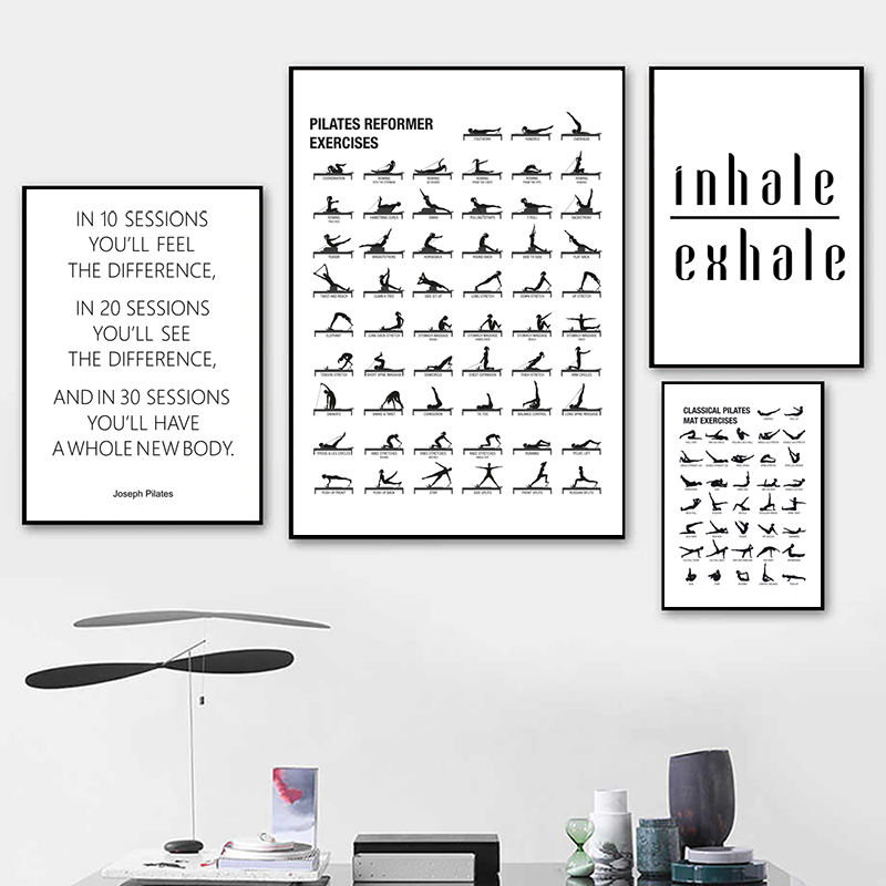 Pilates Workout Chart Poster C – Sustainable Living Guide recenzja i cena